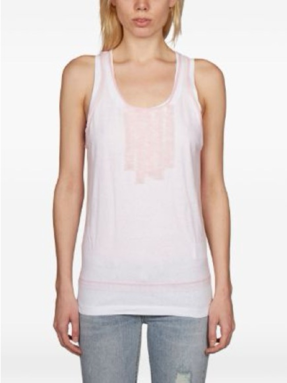 DSQUARED2 Light Pink Scoop Neck Tank
